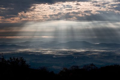 Early morning view from Skyline Drive