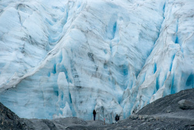 Hikers at Exit Glacier