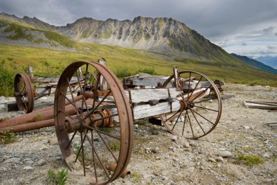 Abandoned mining equipment