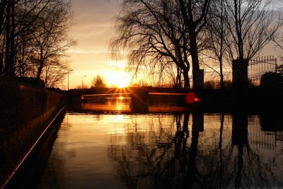 Last light under the bridge