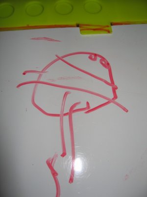 El 1er dibujo del Yayo Antonio (ver los bigotes)