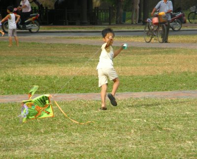 Boy with kite