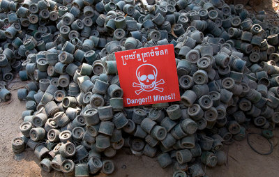 Land mines found in Cambodia