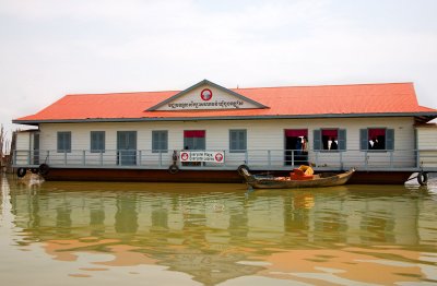 Official building in the floating village