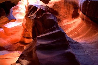 Antelope Canyon - 100 foot walls basked in light