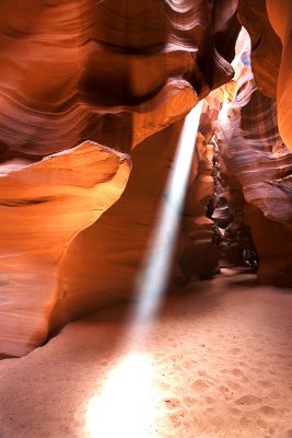 Antelope Canyon - waterfall of light