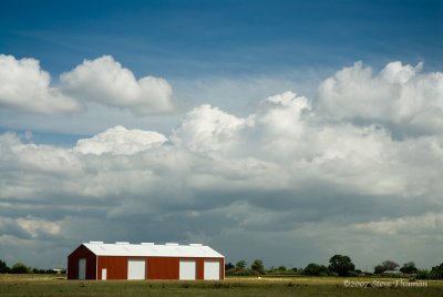 Barn and Clouds