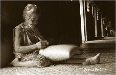Basket Weaving, Longhouses, Sarawak