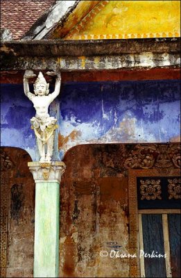 Peeling Paint, Buddhist Monastery, Angkor