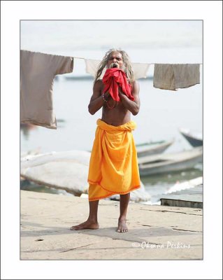 Sadhu & Towel, Varanasi