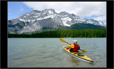 Kayaking in Banff NP, Canada