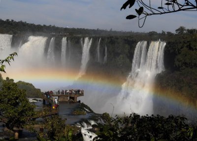 Rainbow at Iguacu Falls from Brazil