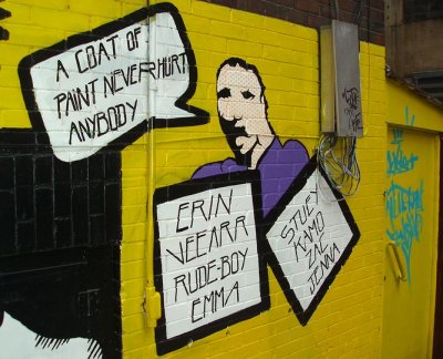 Graffiti at 116 Spadina