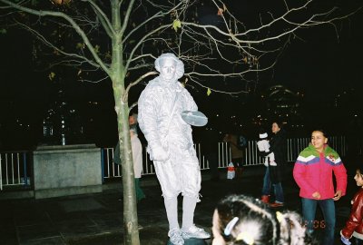 Silver statue