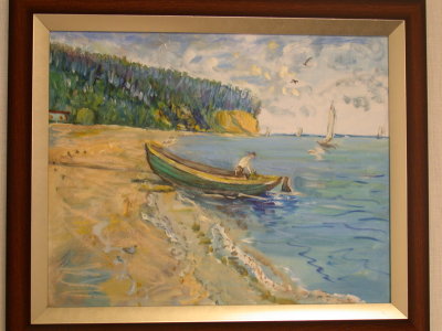 Cliff,  oil, 16 x 20