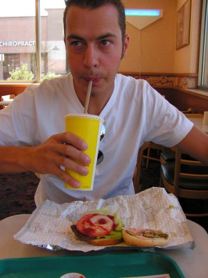 Burger at Wendy's