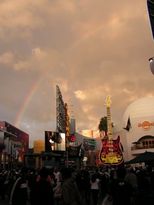 n regenboog over Universal City