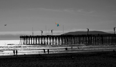 Pismo Pier with Colored Kite