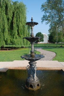 Water Fountain and Band Shell - Rose Garden - Wacker Park -  Pauls Valley, OK