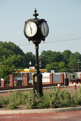 Clock at the Depot Plaza