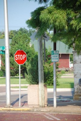 View of Oldest RR Crossing Sign in PV Today