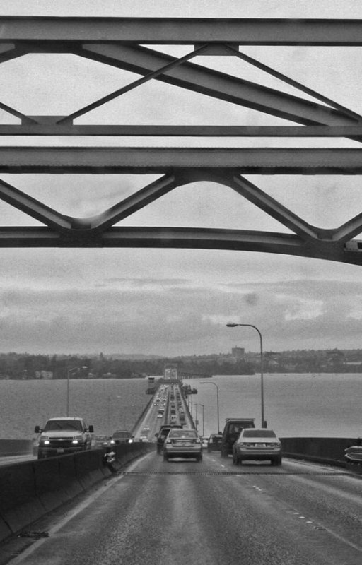 Rain on the 520 Bridge  *