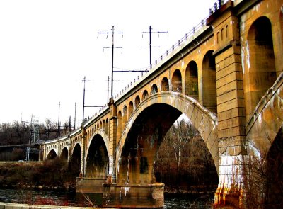 Railroad Bridge over the Schuylkill River to Manayunk
