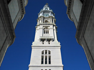 Looking up at City Hall from South Broad Street, Philadelphia *