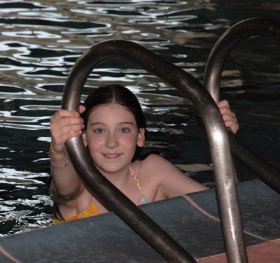At the pool *