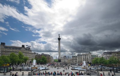 Clouds over Trafalgar Square *