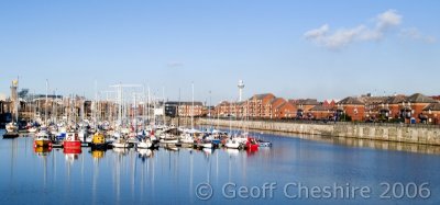 Liverpool Marina from Brunswick Dock