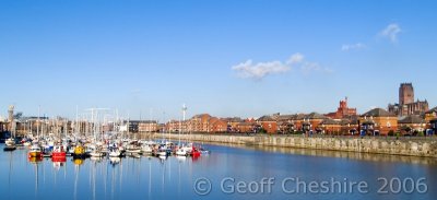 Liverpool Marina from Brunswick Dock