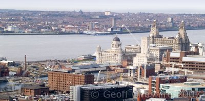 The Pier Head and the River Mersey