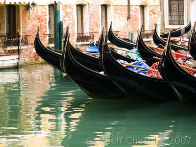 Gondolas ready for the day's work