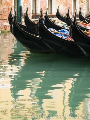 Gondolas ready for the day's work