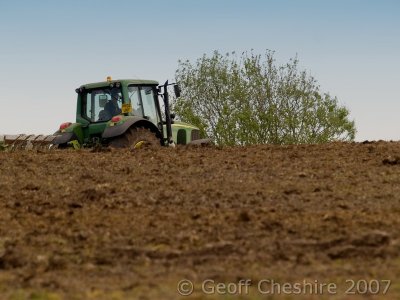 Farmer hard at work