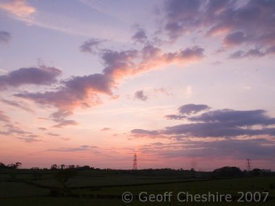 A firey spring evening