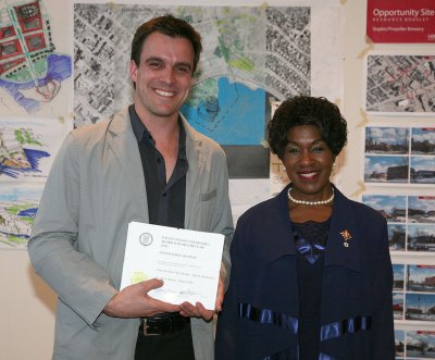 The Honourable Mayann E. Francis with Vincent VanDen Brink