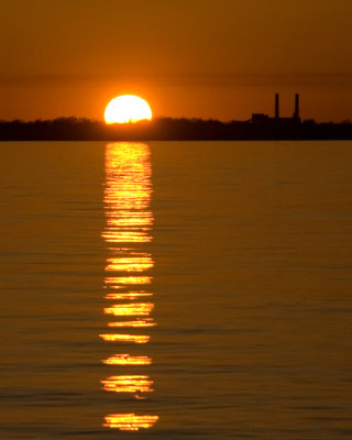 cloudless sunset