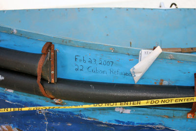 Cuban Rufugee boat