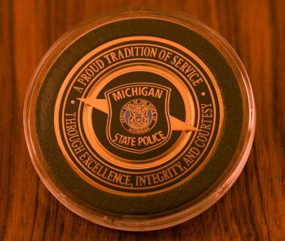 Challenge Coin in Display Case