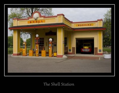 1930's Vintage Re-created Gas Station