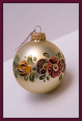 Hand Painted Christmas Tree Ornament
