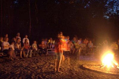 Ghostly Images Around the Campfire