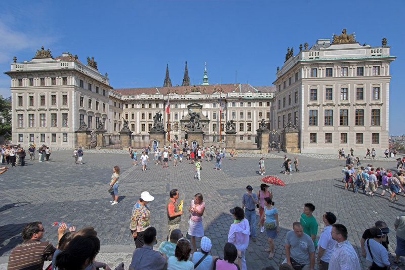 In front of the Prague Castle