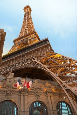 Eiffel Tower over Paris