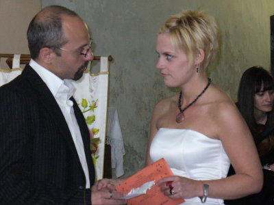 Piergiorgio and Kristin got married.
