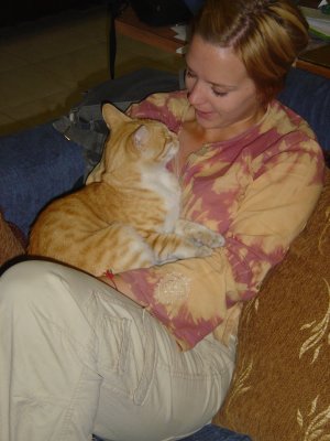 Here is Mellow with Kristin.