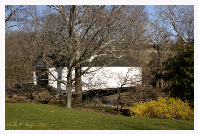 Spring along Loux Covered Bridge
