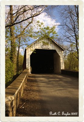 Spring Along Sheard's Mill Covered Bridge